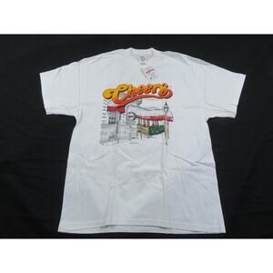 Cheers Bar Boston White T-shirt Sz L 2002 New With Tag